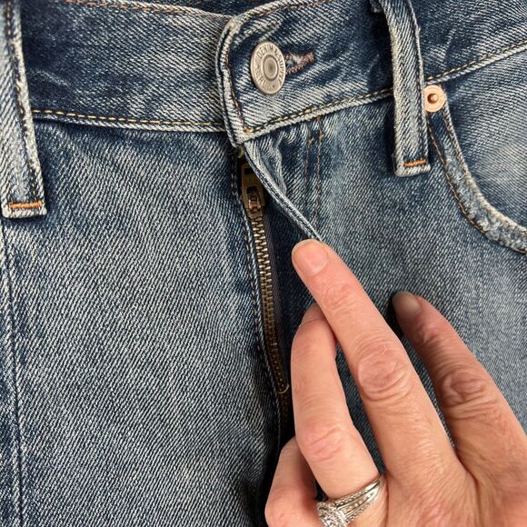 Denim & Supply Ralph Lauren Womens Denim Mini Skirt Size 28 Frayed Hem - Picture 7 of 12